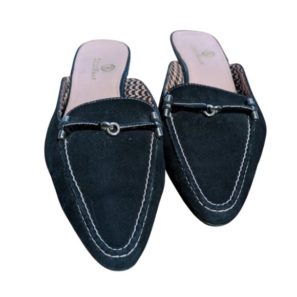 COLE HAAN Black Suede Mules Vintage size 6 - Picture 4 of 6